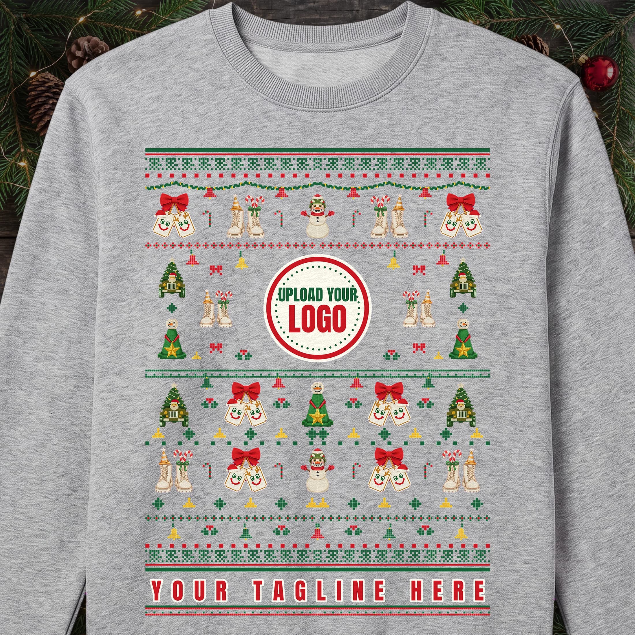 Army ugly Christmas sweater