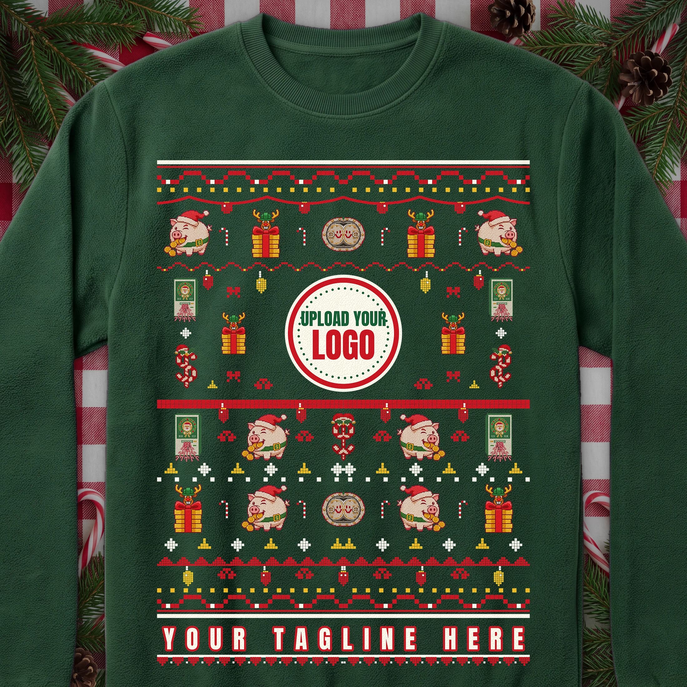 Banking ugly Christmas sweater