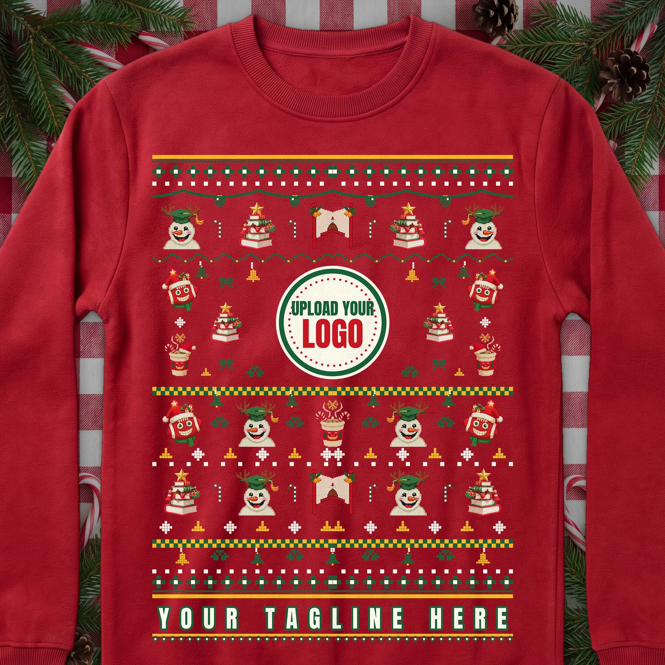 Colleges ugly Christmas sweater