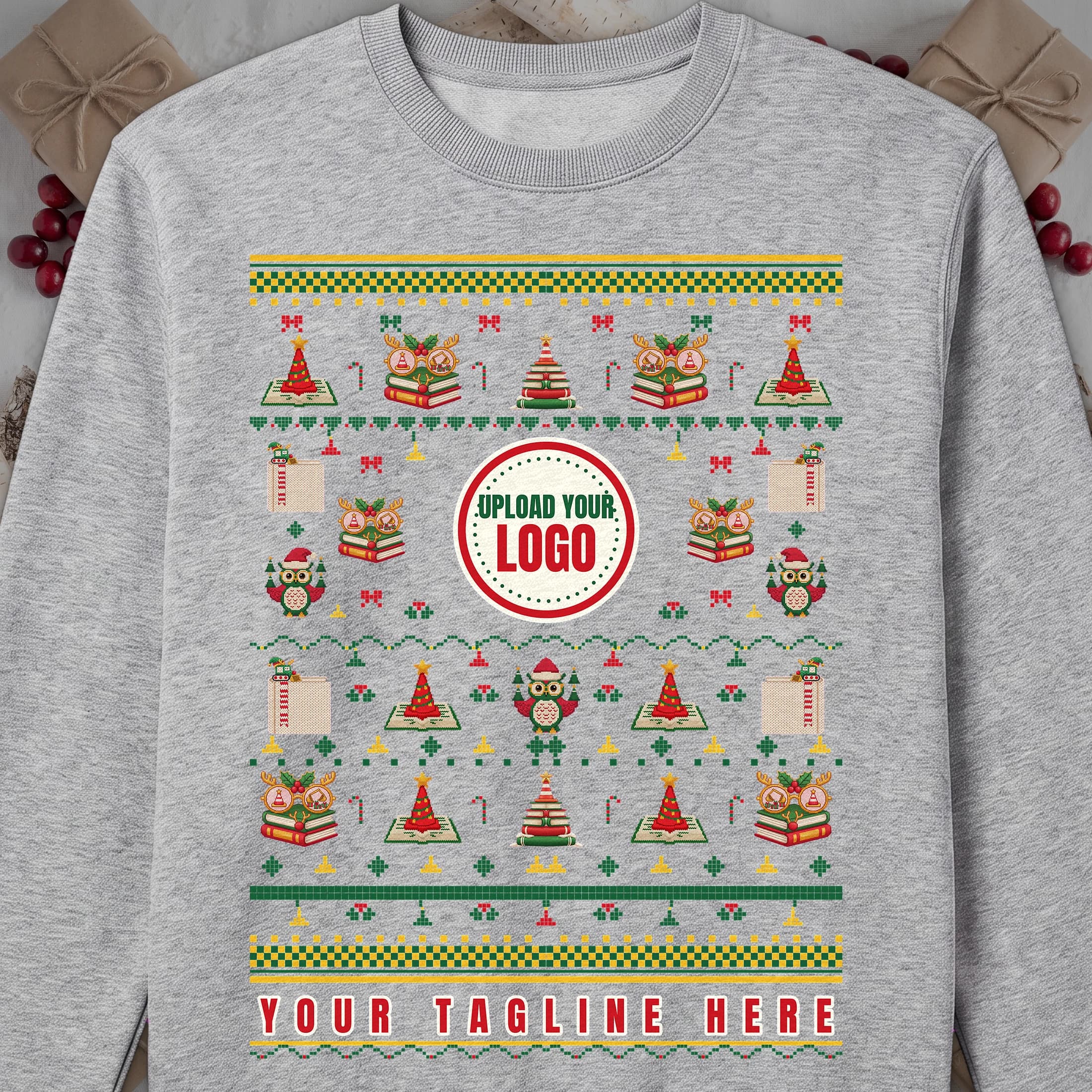 Libraries ugly Christmas sweater