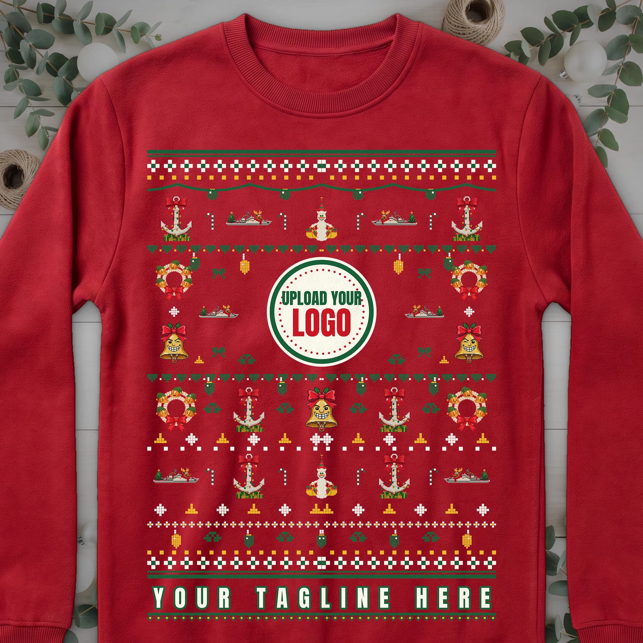 Navy ugly Christmas sweater