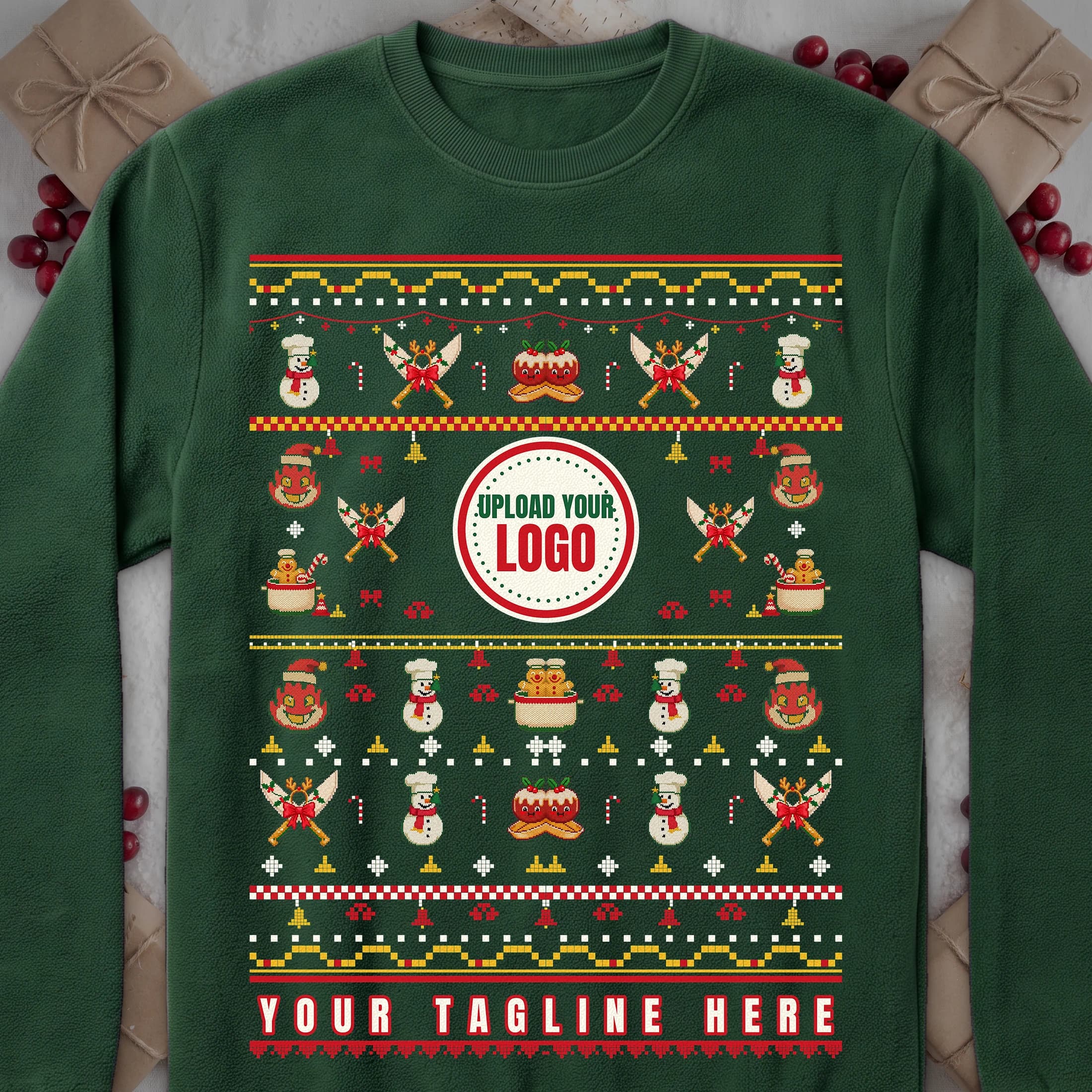 Restaurants ugly Christmas sweater