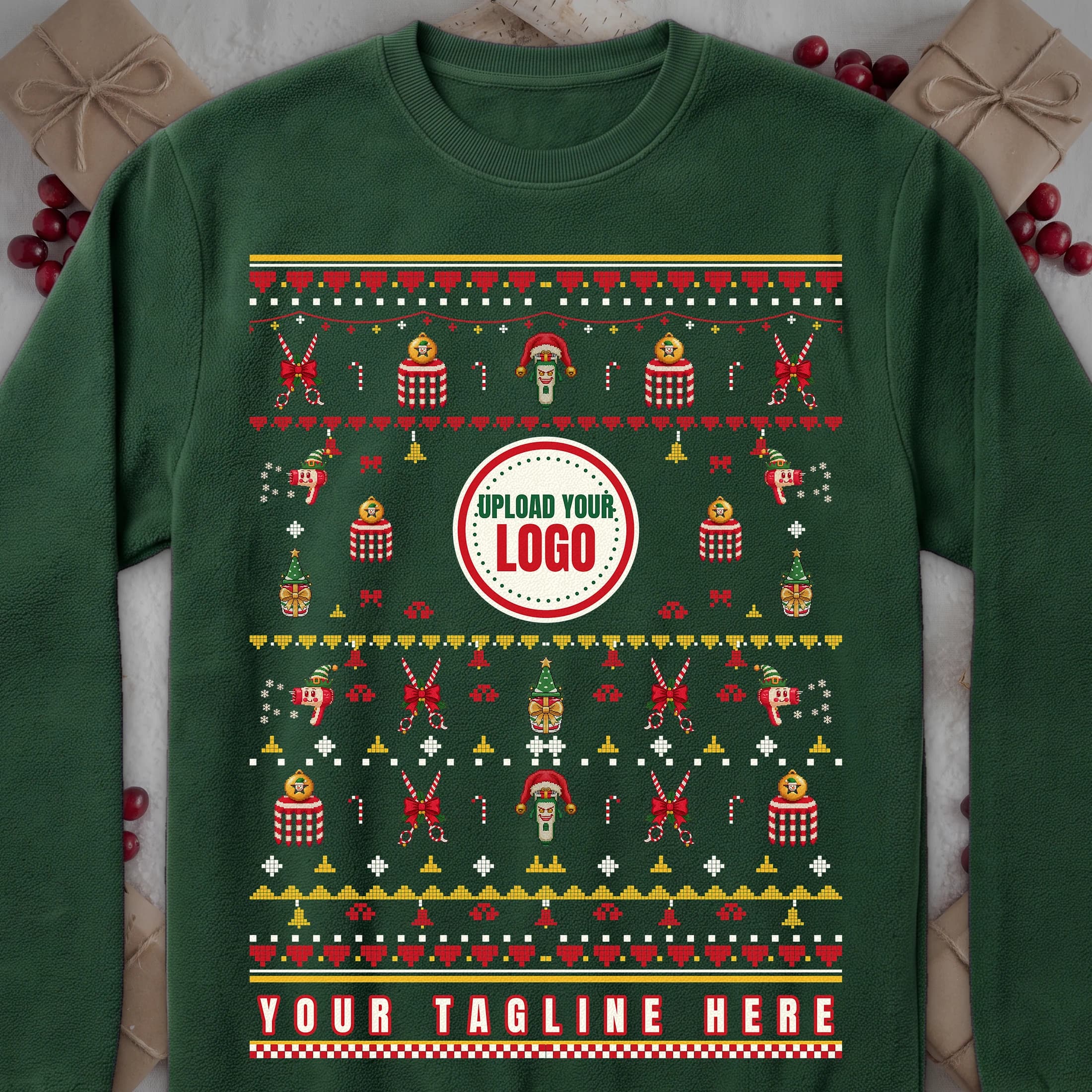 Salons ugly Christmas sweater