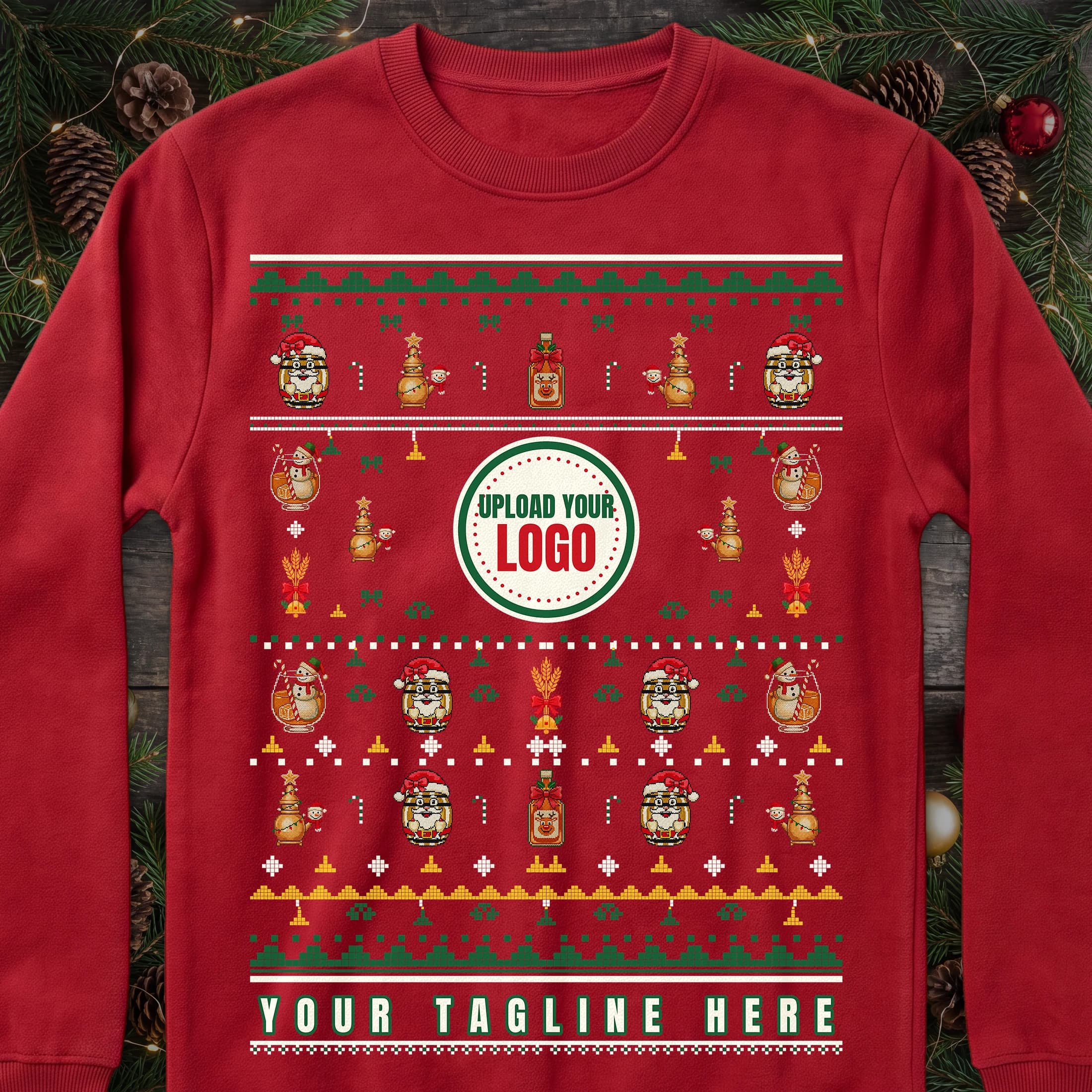 Distilleries ugly Christmas sweater