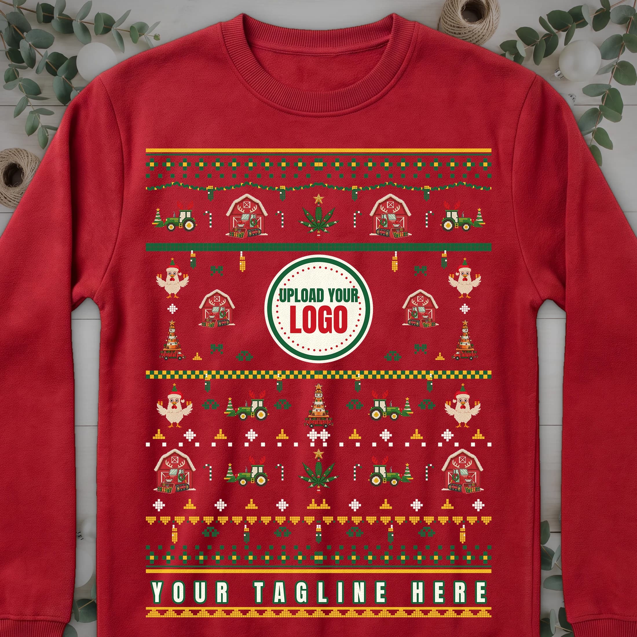Farms & growers ugly Christmas sweater